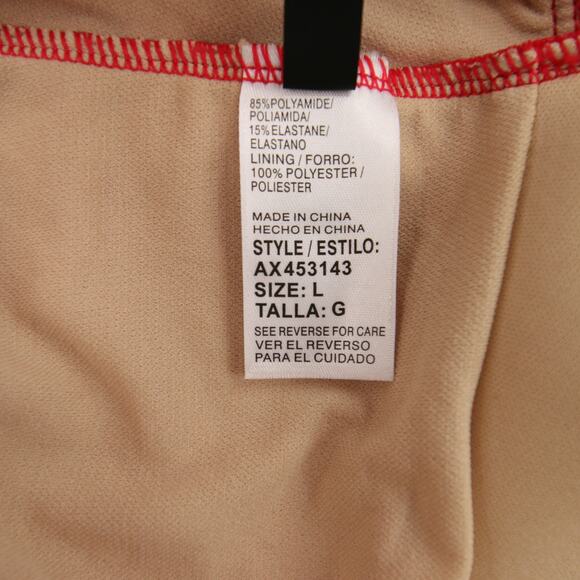 Alex Marie Tankini Swim Top Red V Neck Cutout Back Padded Bra Size Large NWT - Picture 9 of 10